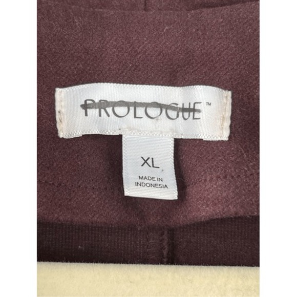 Prologue XL Brown Robe Style Open‎ Front Cardigan Duster Coat - Picture 3 of 7